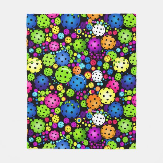 elektrische rallypickleball fleece deken (Voorkant)