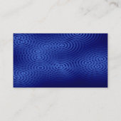 Elektrische regen - blauw visitekaartje (Achterkant)