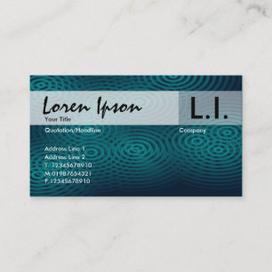 Elektrische regen - groen visitekaartje