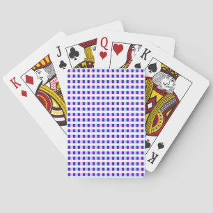 elektrische retro met blauwe en paarse strippen pokerkaarten