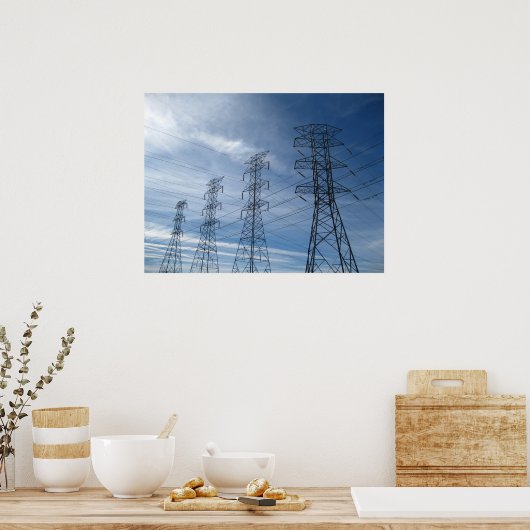 Elektrische reuzen poster (Keuken)