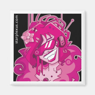 elektrische roze magneet