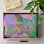 Elektrische roze pinda's in de kleurrijke tuin tissuepapier (Geschenk)