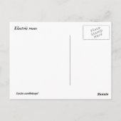 Elektrische Rozen Briefkaart (Achterkant)