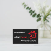 elektrische schakeling voor elektriciens visitekaartje (Staand voorkant)