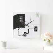 Elektrische schakelingen vierkante klok (Huis)