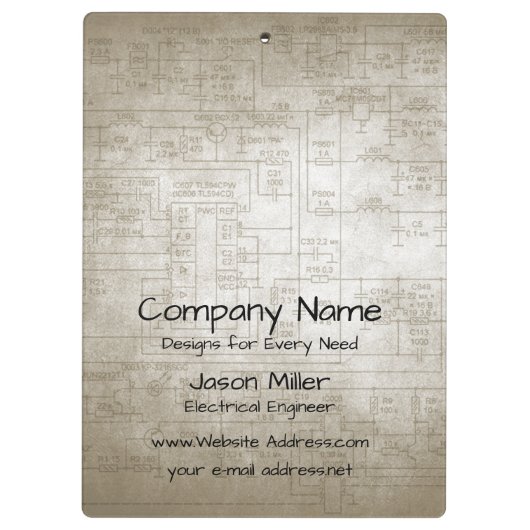 Elektrische schema's klembord (Achterkant)