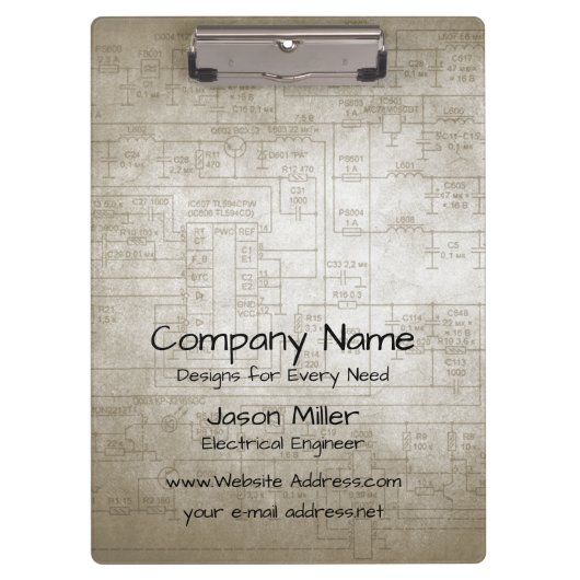 Elektrische schema's klembord (Voorkant)