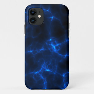 Elektrische schok in donkerblauw iPhone 11 hoesje