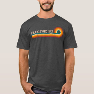 Elektrische Si Retro Strepen Muzikant Vintage vint T-shirt