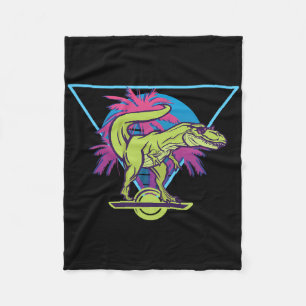 Elektrische Skateboard Moderne Zwevende T-rex Retr Fleece Deken