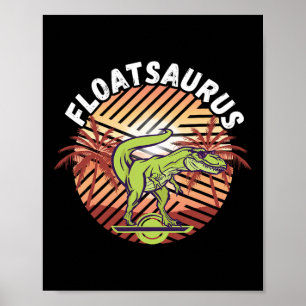 Elektrische Skateboard Zwevende Tyrannosaurus Onew Poster