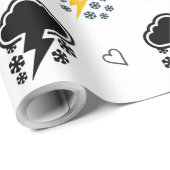 Elektrische Skies: Cloud Thunder inpakpapier. " Cadeaupapier (Rol Hoek)