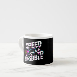 Elektrische Snelheid Dribbel Kat - Voetbal Fans & Espresso Kop