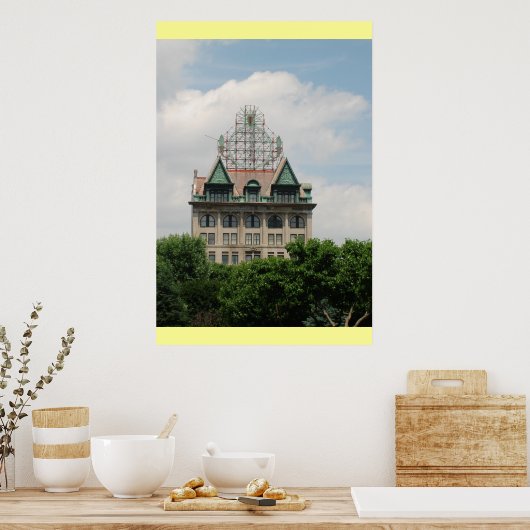 Elektrische stadsverhoging poster (Keuken)