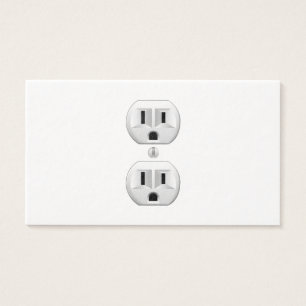 Elektrische Stekker Klik om de Kleur aan te passen Visitekaartjes