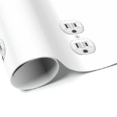 Elektrische stekker klikt u om het kleurdecor aan cadeaupapier (Rol Hoek)