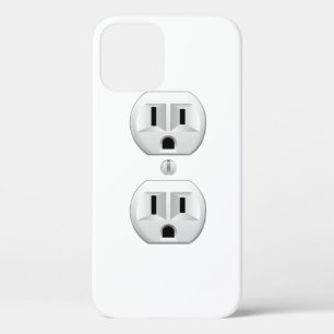 Elektrische stekker klikt u om het kleurdecor aan iPhone 12 hoesje