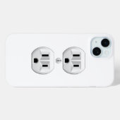 Elektrische stekker klikt u op Kleurdecor aanpasse Case-Mate iPhone Case (Achterkant (horizontaal))