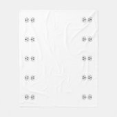 Elektrische stekker klikt u op Kleurdecor aanpasse Fleece Deken (Voorkant)