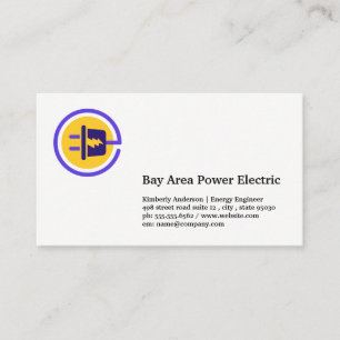 Elektrische stekker Logo   Energie Visitekaartje