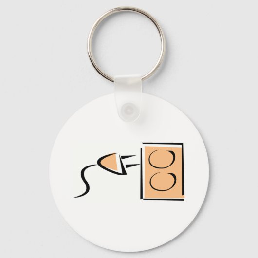 Elektrische stekker sleutelhanger (Voorkant)