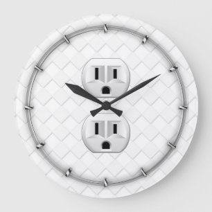 Elektrische stekker voor wandstopcontacten past di grote klok