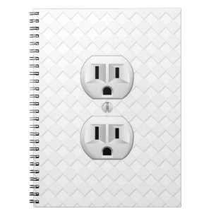 Elektrische stekker voor wandstopcontacten past di notitieboek
