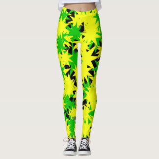 Elektrische sterrenexplosie leggings