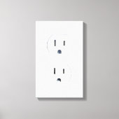 " elektrische" stopwandkunst canvas afdruk (Voorkant)