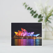 elektrische sydney opera briefkaart (Staand voorkant)