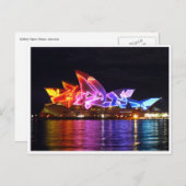elektrische sydney opera briefkaart (Voorkant / Achterkant)