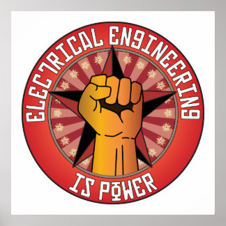 Elektrische techniek: kracht poster