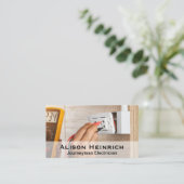 Elektrische testspanning visitekaartje (Staand voorkant)