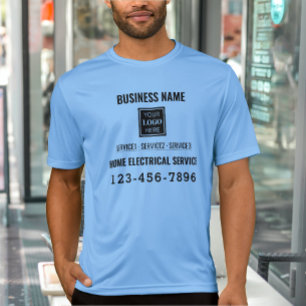 Elektrische thuisdienst QR-code Logo, aangepast we T-shirt