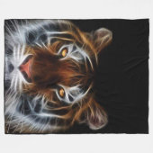 Elektrische tijger fleece deken (Voorkant (Horizontaal))