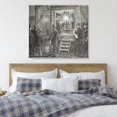 Elektrische toestellen voor de klokkentoren canvas afdruk (Insitu (Slaapkamer))