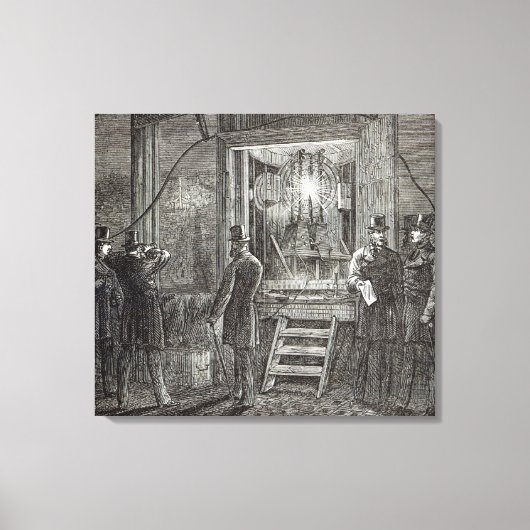 Elektrische toestellen voor de klokkentoren canvas afdruk (Voorkant)