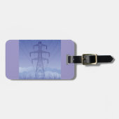 Elektrische Transmissietoren bij Night Sky Bagagelabel (Voorkant horizontaal)