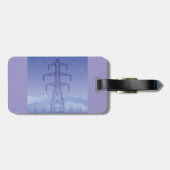 Elektrische Transmissietoren bij Night Sky Bagagelabel (Achterkant horizontaal)