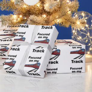 Elektrische Trein Gericht Op Mijn Spoor Inspireren Cadeaupapier