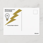 Elektrische trekker briefkaart (Achterkant)