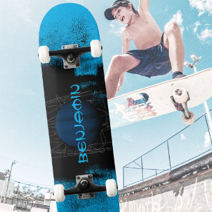 Elektrische Turquoise Urban Grunge Jupiter Skateboard