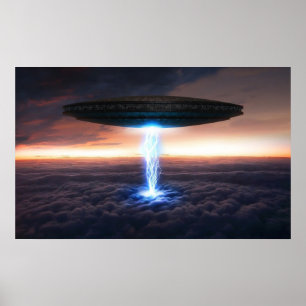 Elektrische ufo poster
