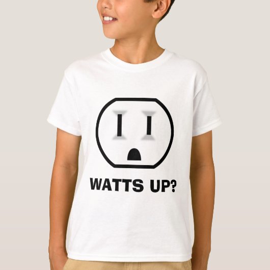 Elektrische uitgang (watt omhoog?) t-shirt (Voorkant)