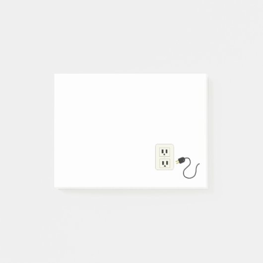 Elektrische uitlaat en kabel post-it® notes (Voorkant)