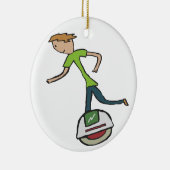 Elektrische Unicycle EUC Keramisch Ornament (Rechts)