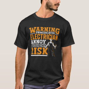 Elektrische vader Apparel Electric Lineman for Men T-shirt