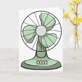 Elektrische ventilator kaart (Gele Bloem)