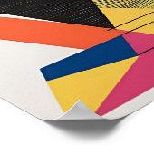 Elektrische vormen: Abstracte geometrische explosi Poster (Hoek)